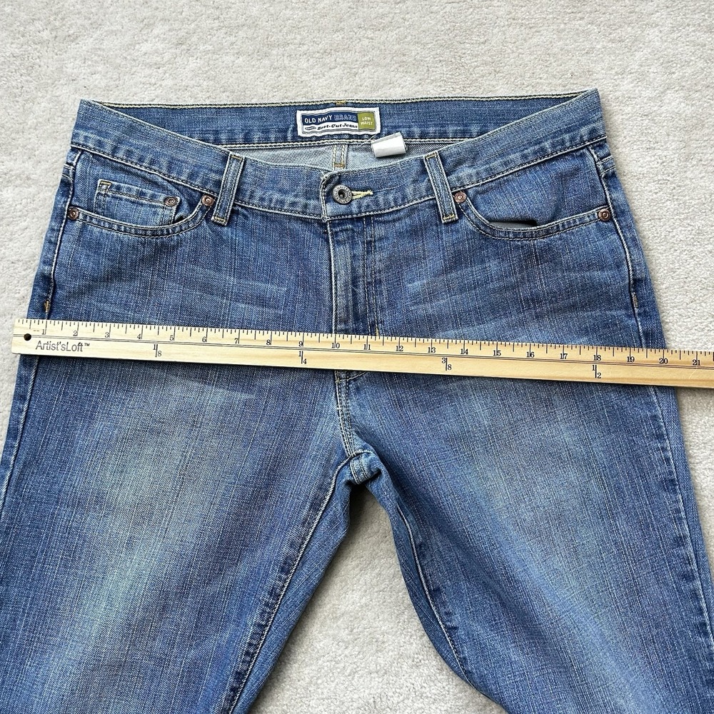 Vintage Y2K Old Navy Boot Cut Jeans Womens 33x32 Low Rise Denim - Picture 7 of 9
